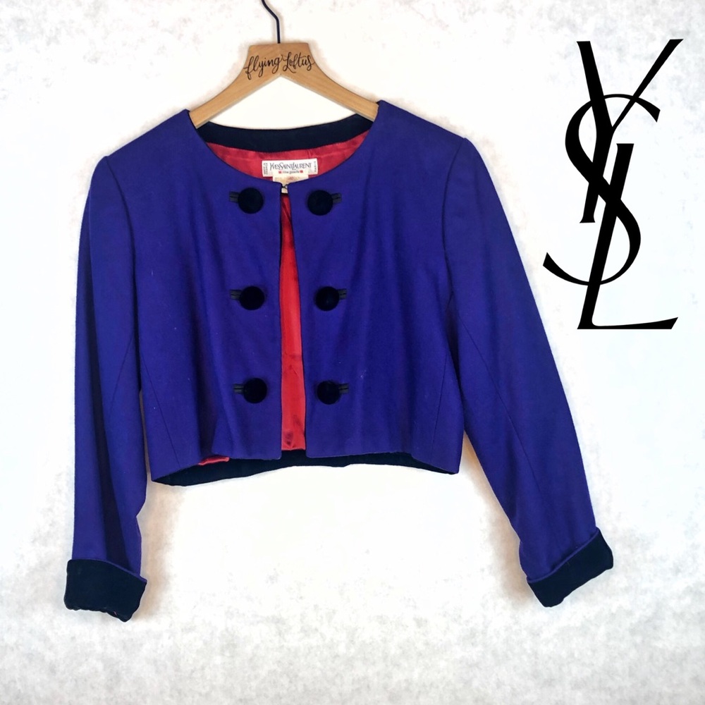 YSL | Gorgeous Purple Blazer Top Layer Jacket